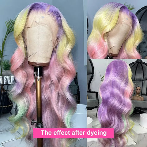 30Inch HD Transparent 613 Blonde body wave 13x5 13x7 Lace Front Human Hair Wigs For Women Brazilian Lace Frontal Wig Pre Plucked
