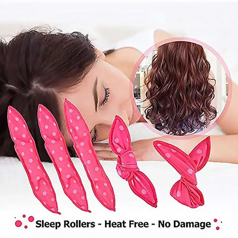 10 Pcs/Lot Hair Curlers Soft Sleep Pillow Hair Rollers Set Best Flexible Foam and Sponge Magic DIY Hair Styling Tools