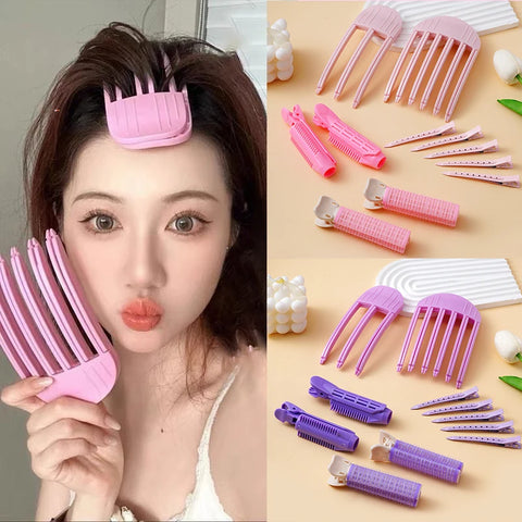 Set Fluffy Hairpin Curling Bangs Clips Hair Roots Volumizing Hair Clips Women Curling Fixed Shape Fashion Volume Hair Roller