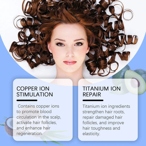 Copper Peptide Hair Grow Serum Prevent Alopecia Moisturizing Hair Dry Frizz Repairing Smoothing Scalp Care Density Hair Essence