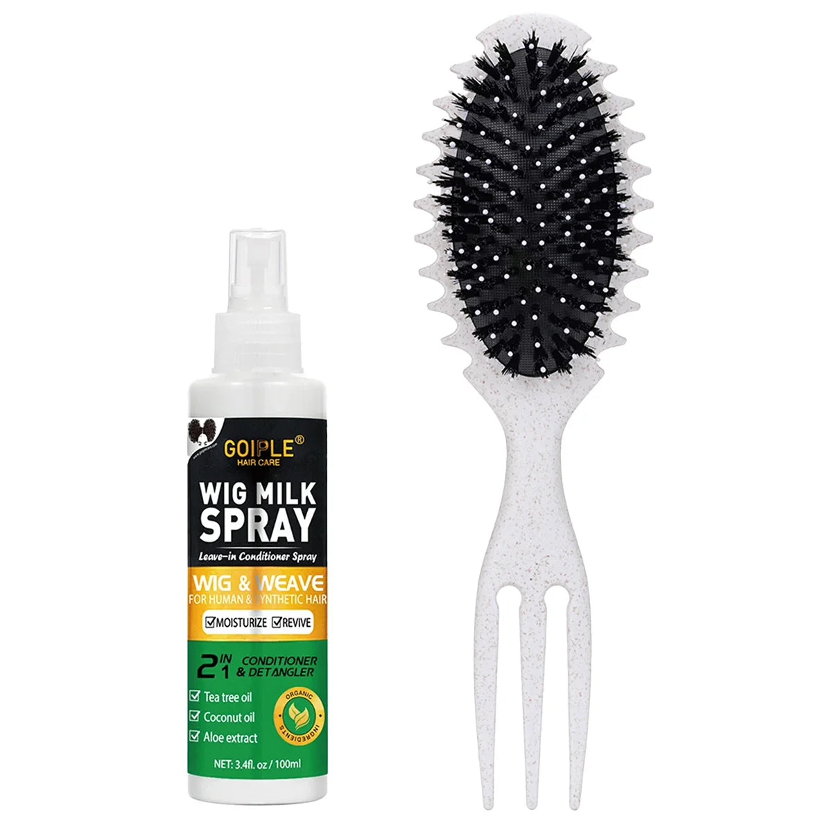 100ml Wig Milk Spray Moisturizing Care Spray for Wig Synthetic Hair Prevent Frizz Leave-in Conditioner for Wigs Smooth and Shine