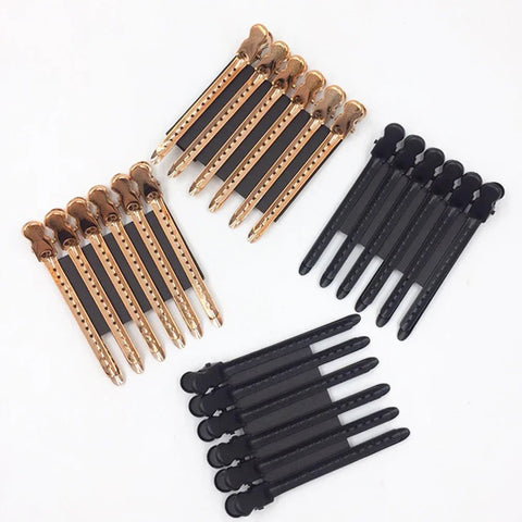12pcs Alligator Hair Clips Hairdressing Clamps Claws Barber Sectioning Clip Crocodile Hairpin Hair Styling Tools pince cheveux