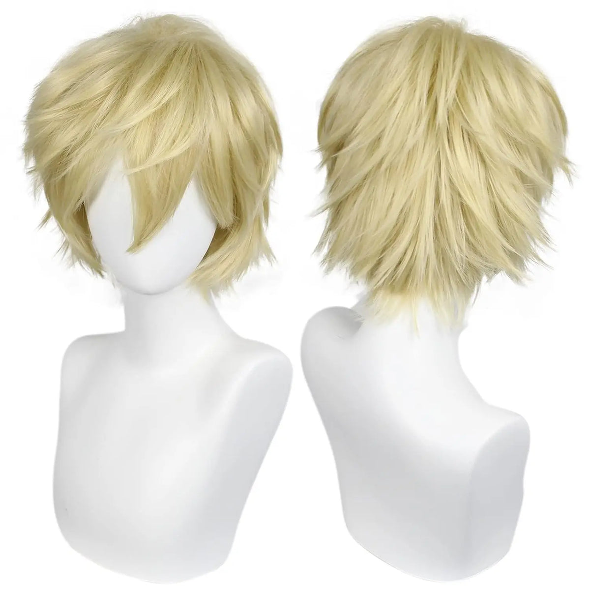 Short Black Men's Cosplay Synthetic Wig for Halloween Christmas Event Costume Party Black Men Wig for Men Women Anime Cosplay