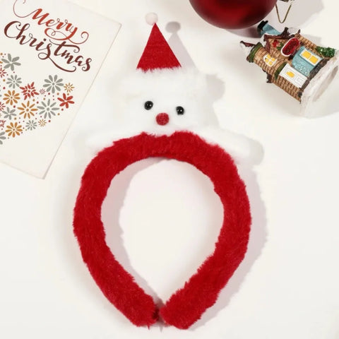 Winter Holiday Headbands,Cute Christmas Antler Hairbands for Women Girl Party Holiday Favors Photos Booth Hair Accessories