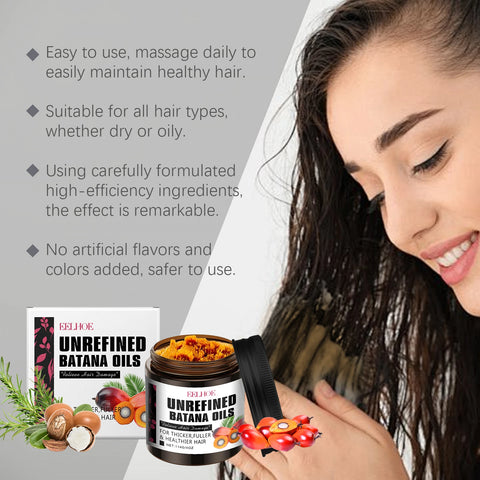 Batana Oil Hair Mask Deep Nourishing Hair Growth Anti Hair Break Repair Split Ends Hair Treatment Shiny Hair Conditioner 144g