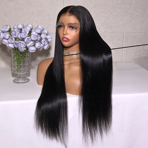 Ready To wear 7x6 Lace Front Wigs Pre Plucked 6*7 Straight Lace Front Wigs Glueless Lace Straight Human Hair Wigs for Woman