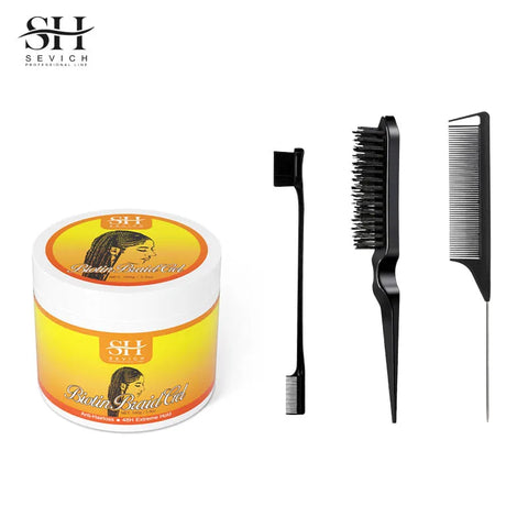 100g Hair Braiding Gel Styling Waxes Cream Edges Braid Wax Twist Strong Hold Pomade Anti-Frizz Hair Care Dreadlocks Styling Wax