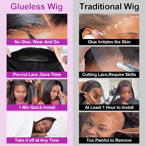 100% Human Hair Glueless Short Bob Wigs 13x6 Hd Lace Front Wig Frontal Vietnamese Multi Parting Braided Wear And Go Pre Plucked