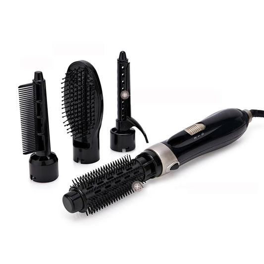 4 In 1 Hair Dryer Brush Electric Hot Air Comb Multifunction Hair Curler Straightener Curler Negative Ion Hair Dryer