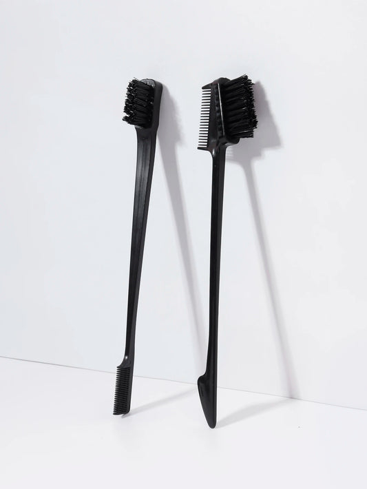 2pcs edge control brushes, suitable for hair edge and eyebrow styling in women,special for real hair wigs
