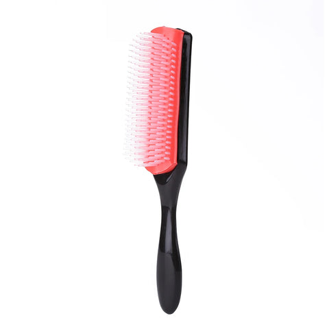 9-Rows Detangling Hair Brush Denman Detangler Hairbrush Scalp Massager Straight Curly Wet Removable DIY Hair Comb Brush