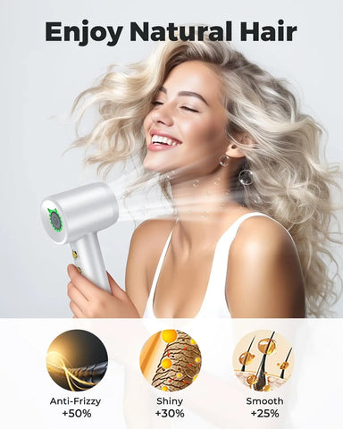 1600W Professional High Speed Hair Dryer 110000RPM Brushless Cold Hot blower Silent Touch Screen Home Hair Dryer Fast Dry
