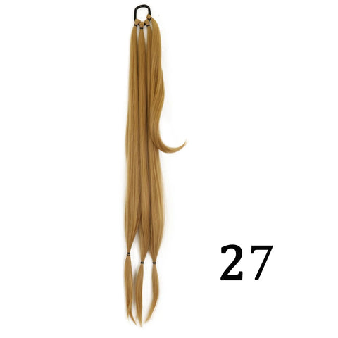 DIY Ponytail Extensions Synthetic Boxing Braids Ponytail Hair Rope For Women High Temperature Fiber Black Brown Ponytail