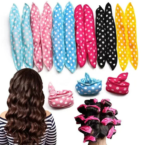 10 Pcs/Lot Hair Curlers Soft Sleep Pillow Hair Rollers Set Best Flexible Foam and Sponge Magic DIY Hair Styling Tools