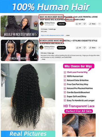30 40 42 Inch Deep Wave Lace Front Wig 13x6 Hd Lace Frontal Wig 13x4 Curly Human Hair Wigs For Women 4x4 5x5 360 PrePlucked Lace