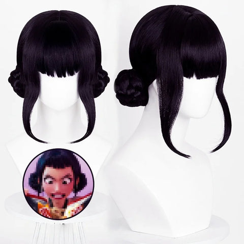 Movie Kpop Cosplay Wig Mira Rumi Zoey Demon Hunters Purple Black Red Long Hair Heat Resistant Synthetic Wigs Carnival Props