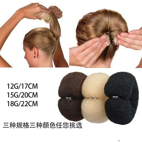 Magic Roll Foam Sponge Large Ring Accessories DIY Hair Women Fashion Bun Shaping Button donuts ponytail Hair accessories