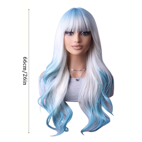 High-temperature Silk Wig Natural Realistic Super Light Fake Wig For Cool Women Girl Party Cosplay Wig Everyday Fashion Modeling