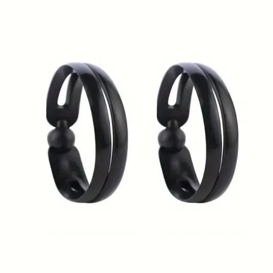 4pcs Magic Twist Donut Bun Clip DIY Ponytail Hair Styling Tools Black Mushroom Head Hair Reel for Bobo and Ball Head Hairstyles