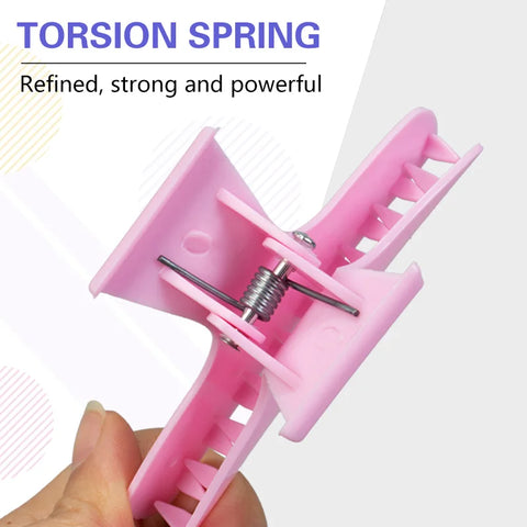 12PCS Colorful Hair Section Clips Hairdressing Seamless Hair Clip Barber Fixed Professional Women's Braided Styling Accessories