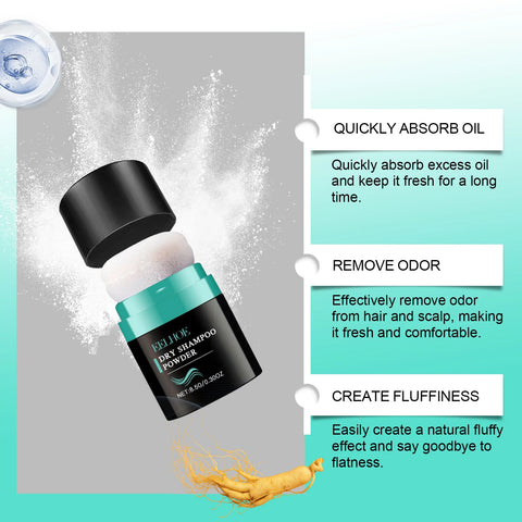 EELHOE Dry Shampoo Powder for Volumizing Hair - Oil Control, Refreshing Hair Quality, No-Rinse, Matte Finish, Dry Shampoo 8.5g