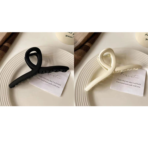 2/4Pcs Women Hair Claw Clip Cross Matte Hairpin Fashion Hairgrips Large Hair Claw Crab Clips Girls Korean Hair Accessories