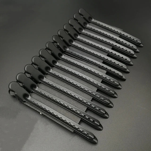 12Pc/Box Aluminum Hairpin Duckbill Hairpin Hairdressing Clip Hair Fixed Hairclips Salon Home Stlying Tool