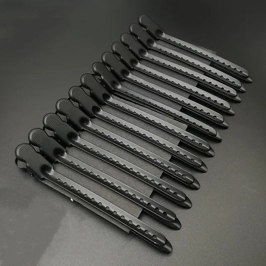 12Pc/Box Aluminum Hairpin Duckbill Hairpin Hairdressing Clip Hair Fixed Hairclips Salon Home Stlying Tool