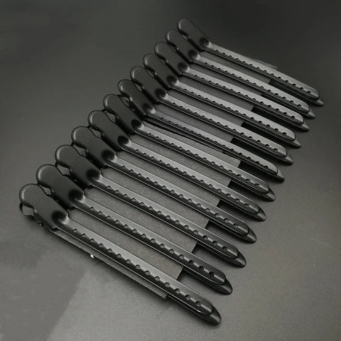 12Pc/Box Aluminum Hairpin Duckbill Hairpin Hairdressing Clip Hair Fixed Hairclips Salon Home Stlying Tool