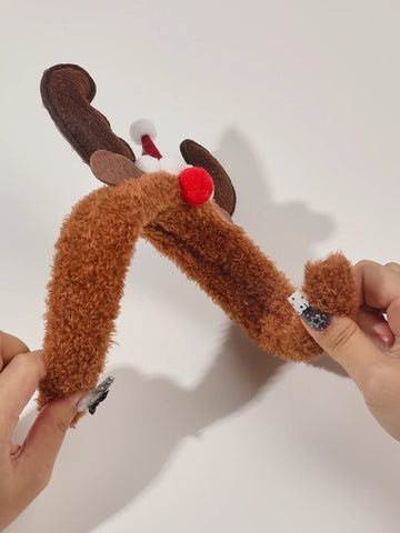 Winter Holiday Headbands,Cute Christmas Antler Hairbands for Women Girl Party Holiday Favors Photos Booth Hair Accessories