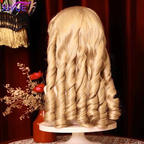 XIYUE Synthetic Long Straight Lolita Wig with Bang Red Ombre Black Cosplay Party Halloween Christmas Wavy Curly Harajuku Wig