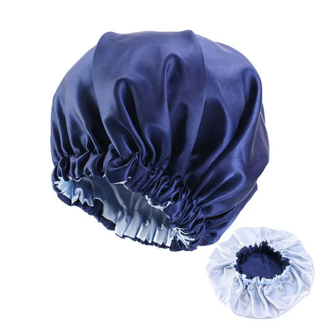 2in1 Double Layer for Winter Bonnet Satin Cheveux Nuit Night Hair Cap Women's Solid Sleeping Hat Sleep Care Nightcap Unisex