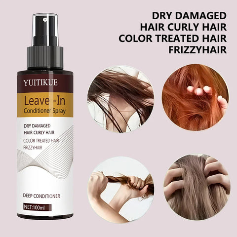 YUITIKUE leave-in conditioner spray, moisturizing and glossy formula, suitable for adult men and women.