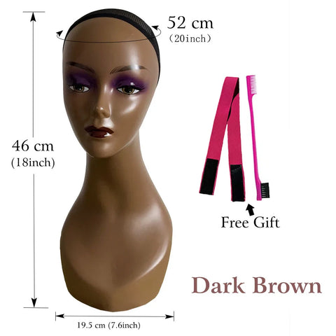 Plastic Mannequin Model Head for Display Wigs  Plastic Mannequin Head For Wig Stand For Wigs Display Making Wigs Manikin Head