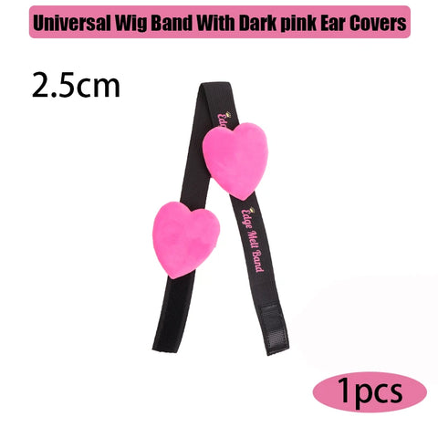 2.5Cm 3Cm 3.5Cm 4Cm Wig Elastic Band With Ear Protector Black Lace Melting Band For Laying Edges Down Adjustable Band 1Pcs 3Pcs