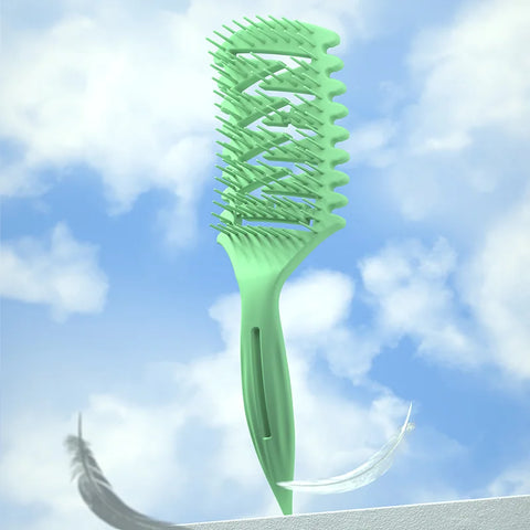Detangling Brush Curl Styling Hollow Hair Brush WANMEI Women Curly Wet Tangled Massage Comb Barber Hairdressing Salon Tool