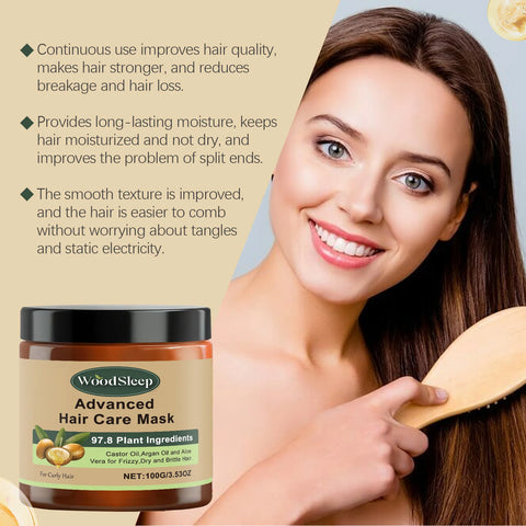 Advanced Hair Care Mask Deep Nourishing Repair Damaged Frizzy Hair Smooth Damaged Split End Prevention Collagen Care Product