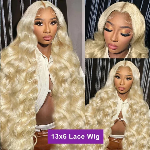 Blonde 613 Hd Lace Frontal Wig 13x6 Human Hair Wig Body Wave 13x4 Transparent Lace Front Wig Pre Plucked For Women 200 Density