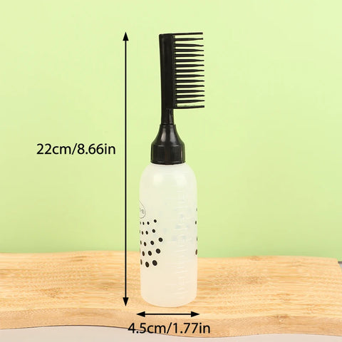 Hair Dye Refillable Hair Coloring Hairdressing Styling Tools Scalp Potion Oil Applicator Bottle Comb Hairdressing Shampoo Bottle