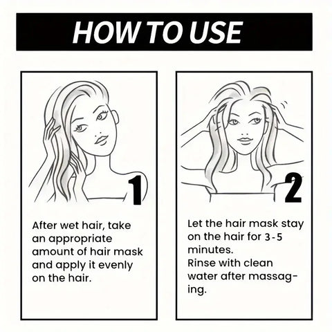 Keratin Magic Hair Mask Protein Straightening Repair Dry Frizzy Damaged Hair Milk Professional Smooth Shiny Deep Moisturizing Care 60G/30G