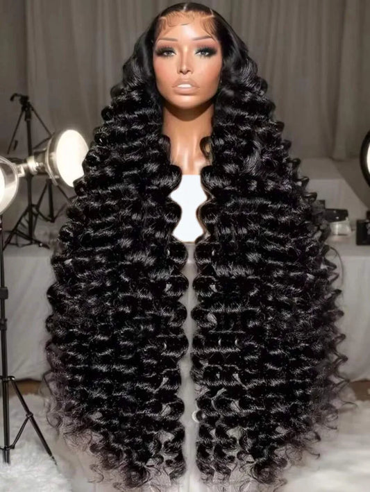Loose Deep Wave Wig High Density 13x6 Hd Lace Frontal Wig 30 40 Inch Curly Lace Front Human Hair Black Women Brazilian Hair Wigs