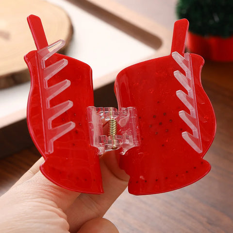 NEW Nutcracker and Christmas Party Gift Hair Claw Holiday Leisure Acrylic Hair Claw Clips Hair Accessories for Women Girls