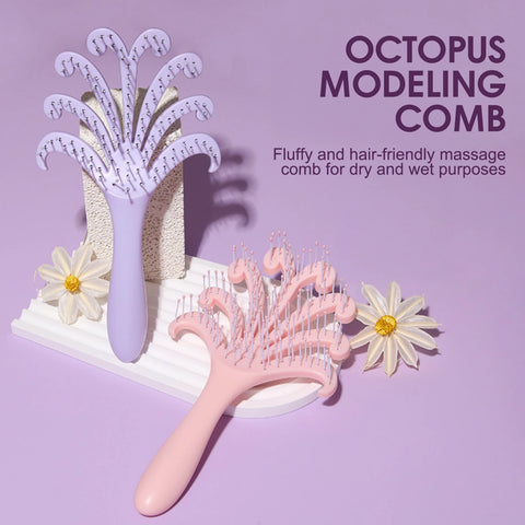 1pcs Octopus Hair Comb Hair Brush For Volumizing Wet And Dry Hair Massage Scalp Anti Damage ABS Detangling Comb