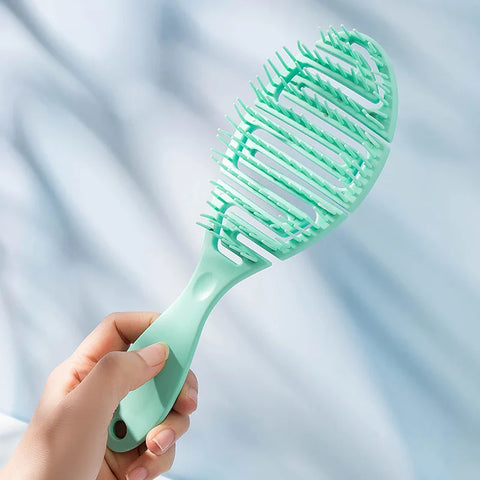 Hollow Out Wet Curly Hair Brushes Detangling Hair Comb Hair Brush