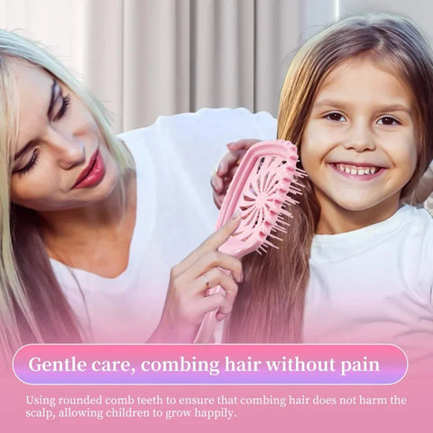 1 Pack WANMEI Detangling Hair Brush- Effortless Tangle Free-Ideal for Natural Curly Straight Wet Dry  Damaged Hair for Women Men