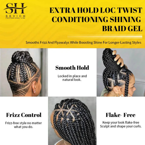 100g Hair Braiding Gel Styling Waxes Cream Edges Braid Wax Twist Strong Hold Pomade Anti-Frizz Hair Care Dreadlocks Styling Wax