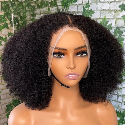 Soft 180 Density Long 26 inch Black Kinky Curly Preplucked Long Hair Wig For Women Natural Hairline Wig With Afro Baby Hair