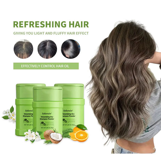 Dry Shampoo Powder Mattifying Root Fuller Looking Refreshing Hair Non-aerosol No White Cast Dry Shampoo Suitable for Women and M