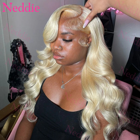 Blonde 613 Hd Lace Frontal Wig 13x6 Human Hair Wig Body Wave 13x4 Transparent Lace Front Wig Pre Plucked For Women 200 Density