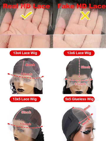250 Density Straight 13x6 HD Black Lace Frontal Wigs 5x5 Glueless 30 40 Inch 13x4 Lace Front Human Hair Wig Bone Closure Wear Go